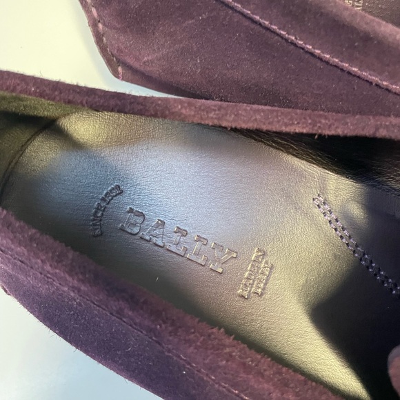 BALLY. Men\'s Purple Suede Loafers size 11.  Like New!!!!